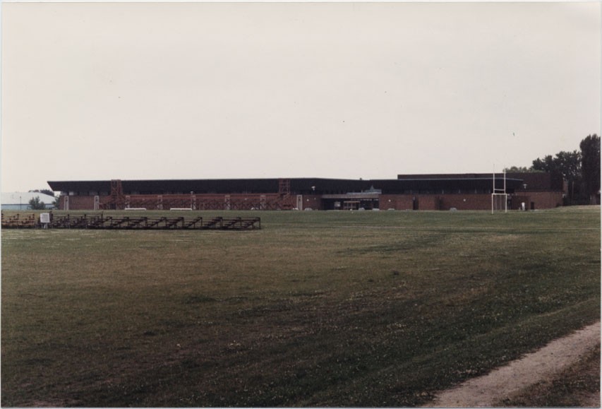 Outdoor view of the Athletics Complex and field