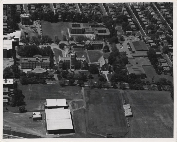 Aerial view of the Athletics Complex