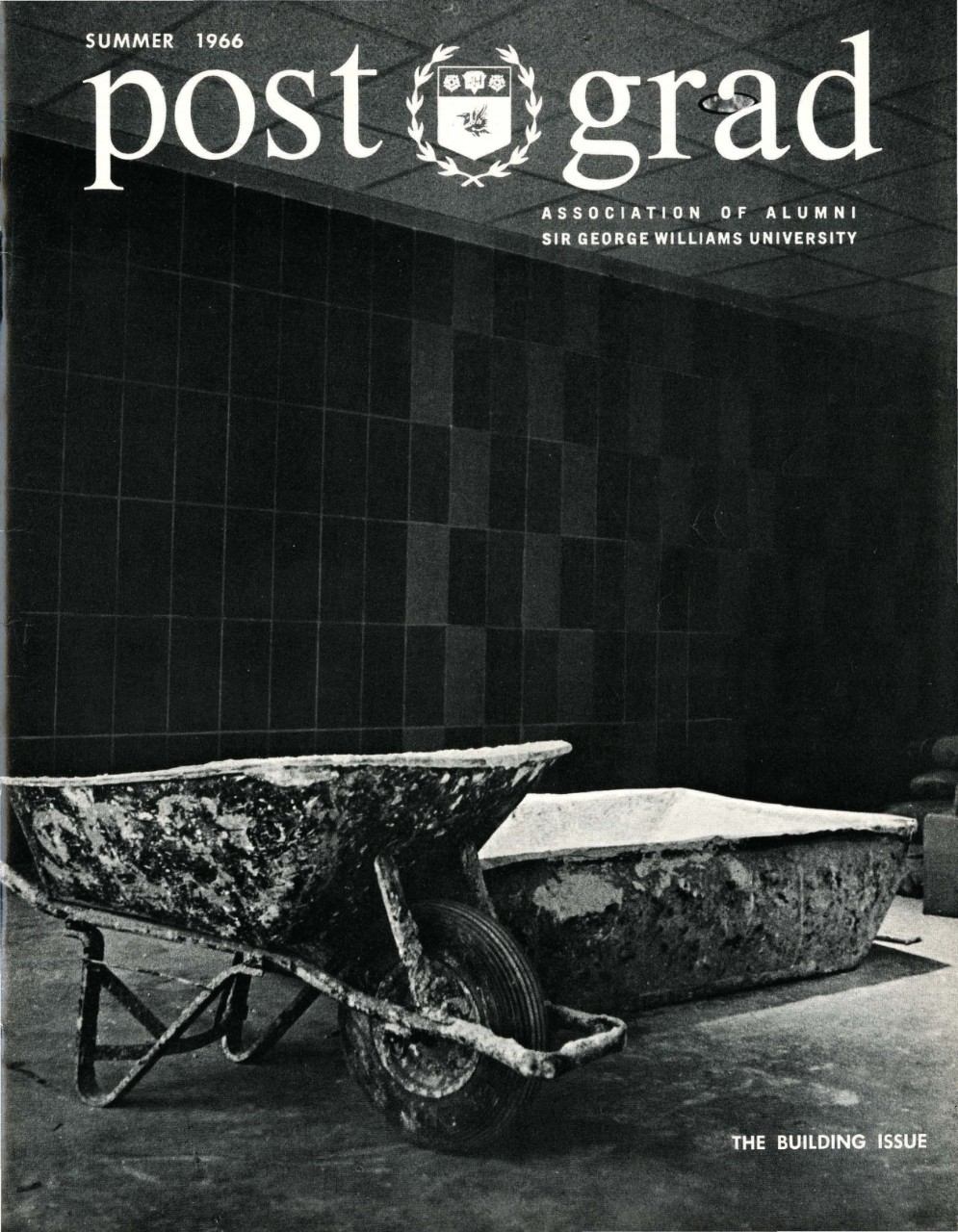 Cover of Postgrad, Summer 1966 - The Building Issue