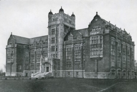 Image of an old building located on what is now Concordia University from 1927 Loyola College Review