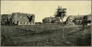 Photo of an old building on what is now Concordia University campus circa 1921