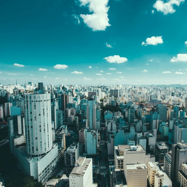 Aerial Photography of City Skyline