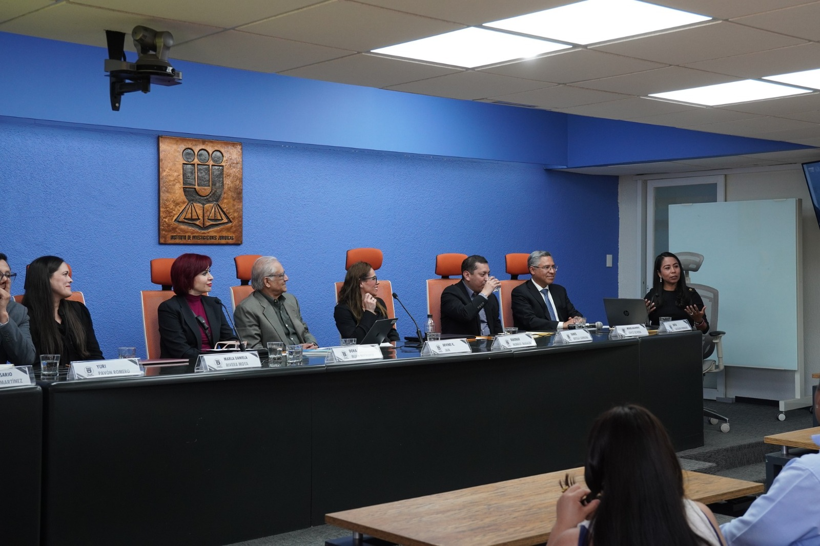 photo of sitting panelists discussing book Understanding Political Corruption