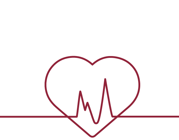 Heartbeat logo with a red line symbolizing vitality and urgency.