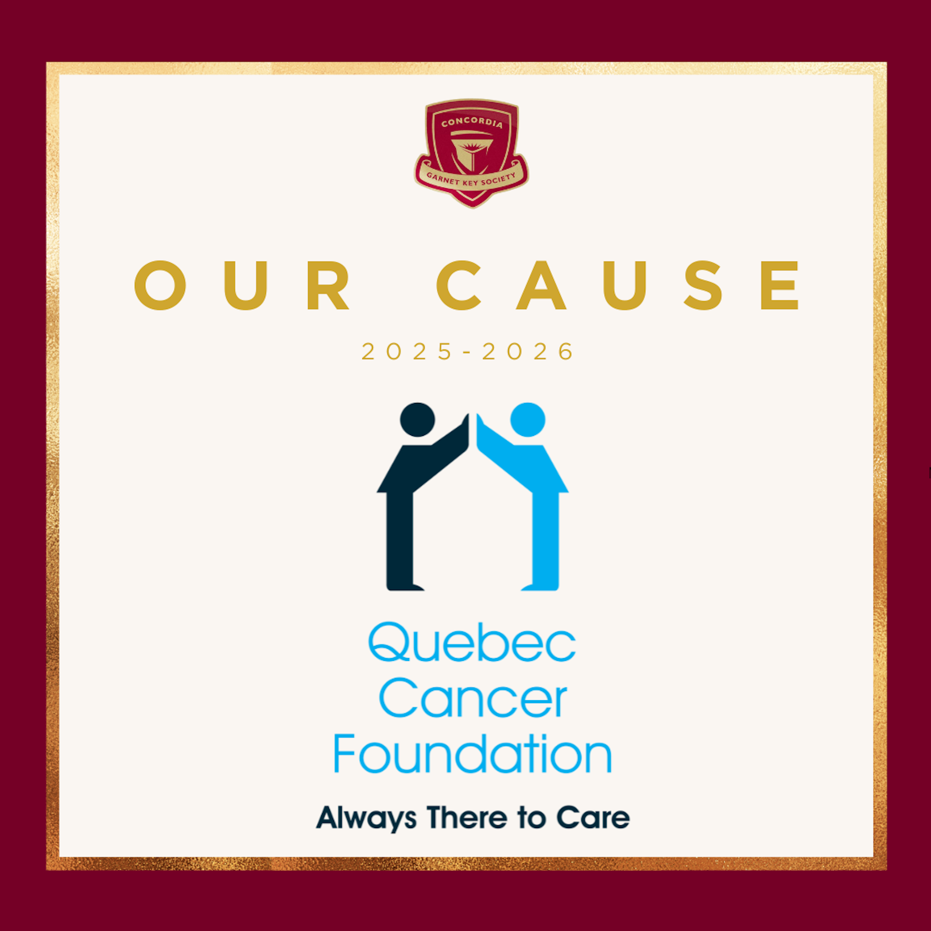 Quebec Cancer Foundation community project with The Garnet Key Society
