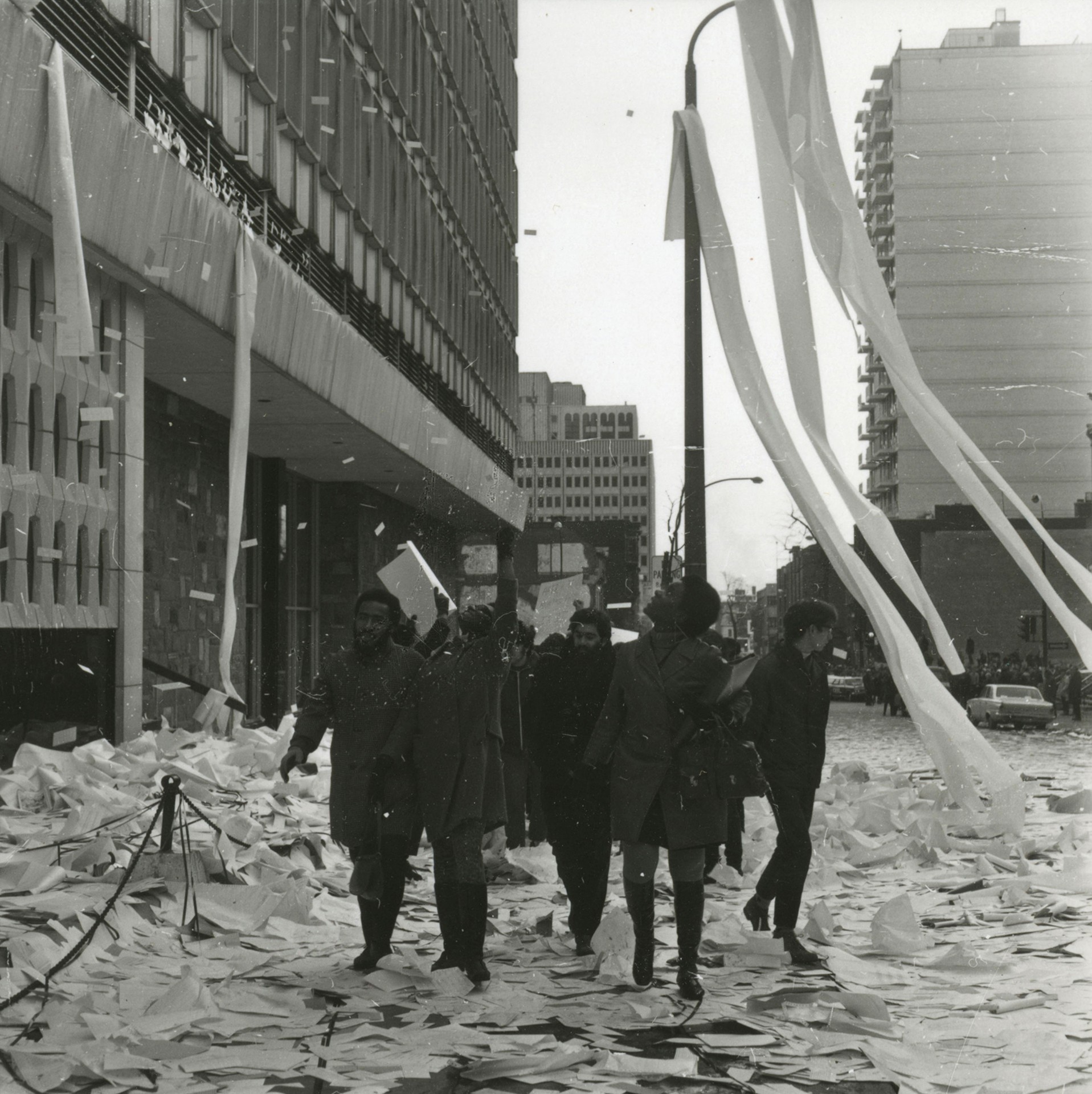 (Image-3)-Debris-outside-Hall-Building-following-the-arrests-of-protesting-students-Feb-11,-1969