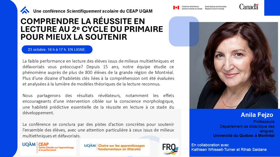 Visuel pour la présentation d’Anila Fejzo