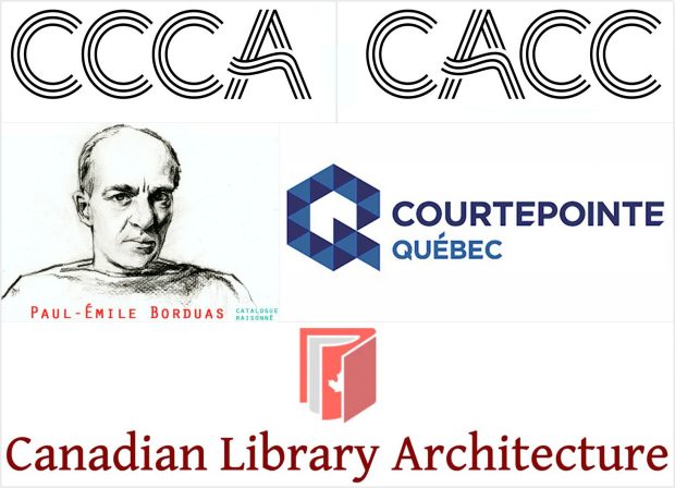 Canadian Art Database logo beside the Courtepointe Quebec logo