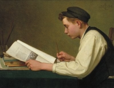 Ozias Leduc, The Young Student, 1894 (Photo: National Gallery of Canada, Ottawa)