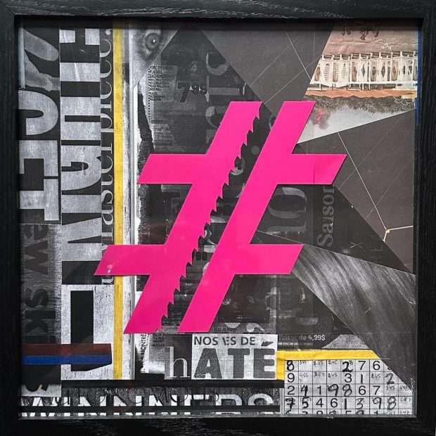 José Cortés, cover art collage for The Horizonless Lectures in 2023