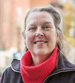 Headshot of Kathleen Vaughan who is a Professor in Art Education and Concordia University Research Chair in Art + Education for Sustainable and Just Futures (Tier 1) and Co-Director, Textiles and Materiality cluster, Milieux Institute for Arts, Culture and Technology