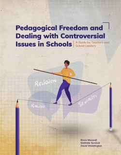 Cover of the Pedagogical Freedom guide