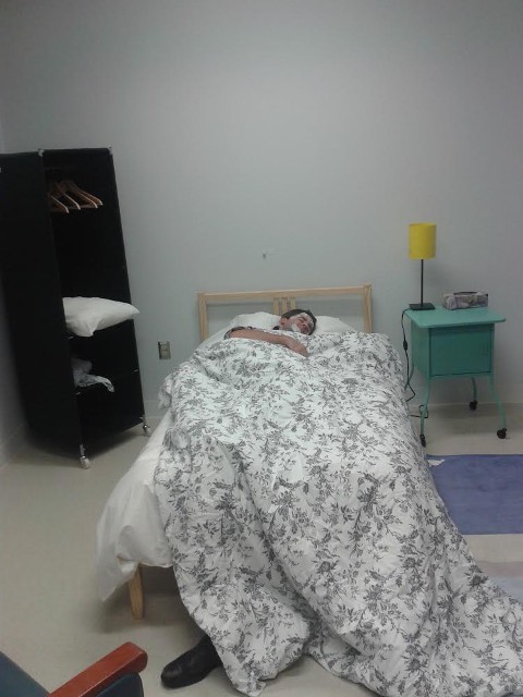 Subject in the sleep lab