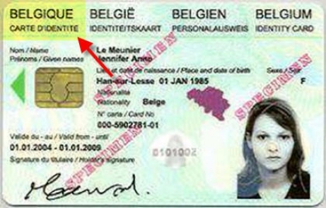 Accepted Belgium ID Card