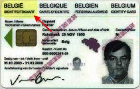 Not Accepted Belgium ID Card