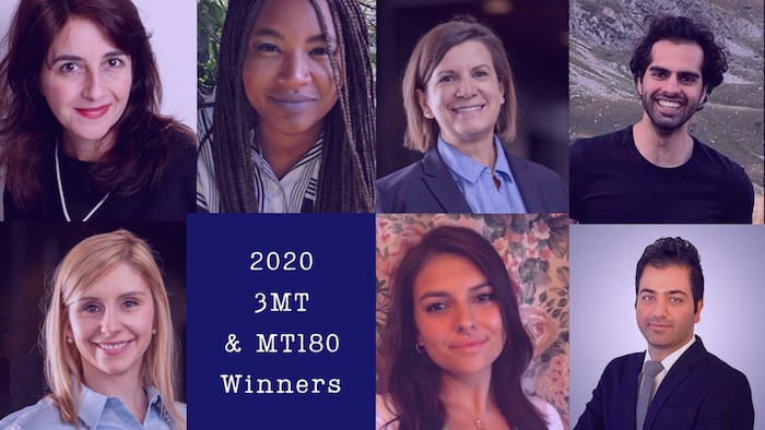 2020 3MT and MT180 Winners