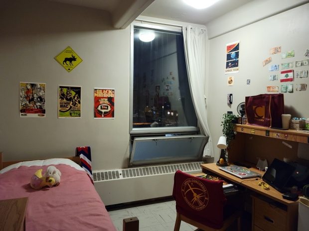Student room in the HA building