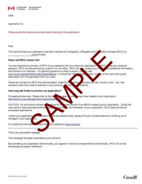 SAMPLE PROOF OF IMPLIED STATUS Sample of Canadian student study permit with Maintained status.