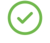Green check mark in a green circle signifying that a course is open
