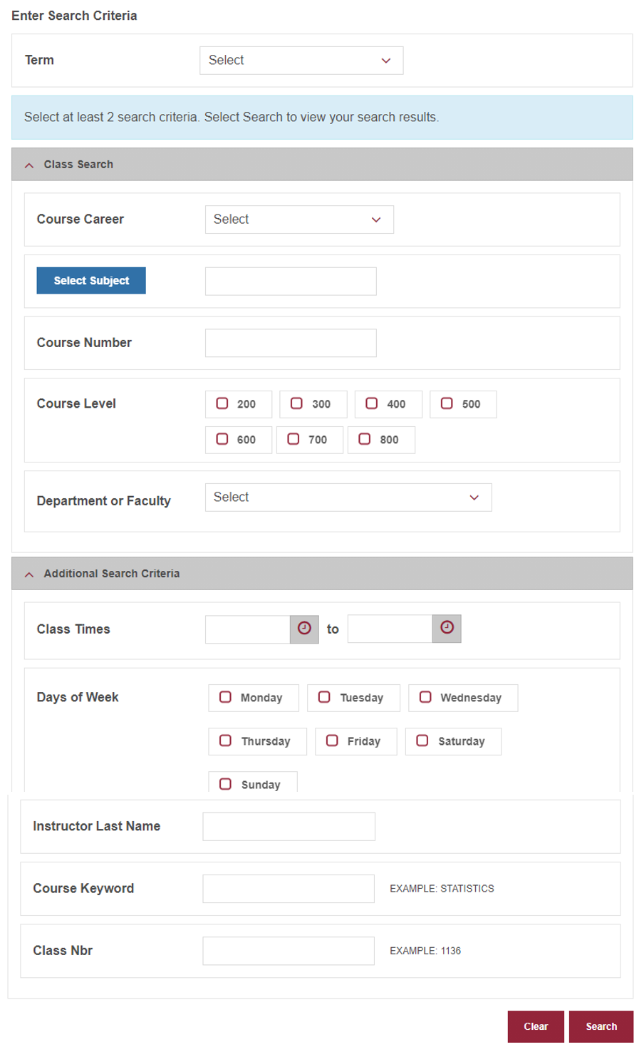Course Registration