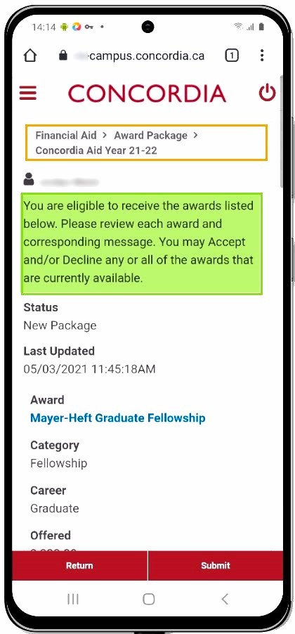 Awards Package Awards Package