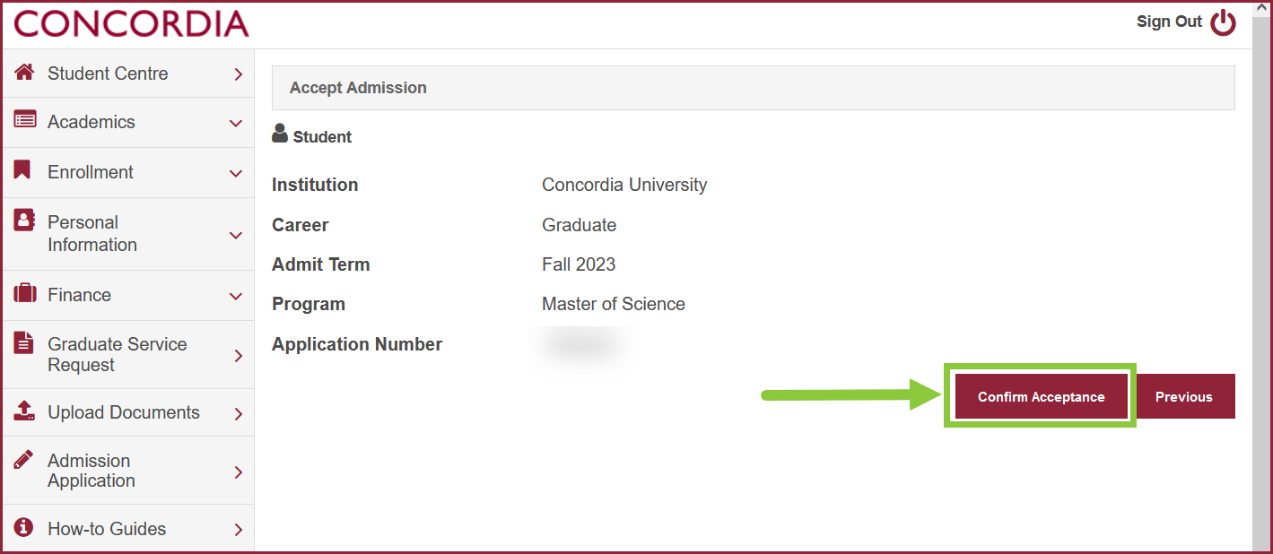 Confirm Acceptance Confirm Acceptance