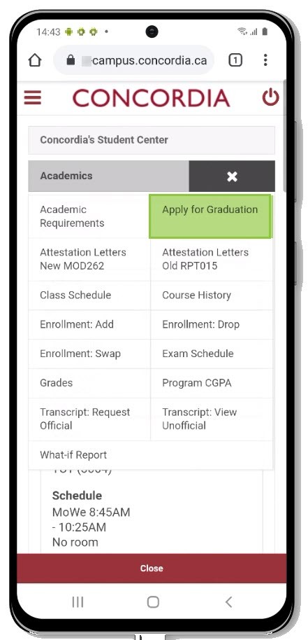 Apply for Graduation Apply for Graduation
