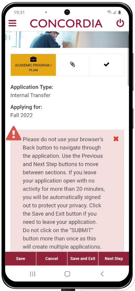 Degree Transfer Application form Degree Transfer Application form