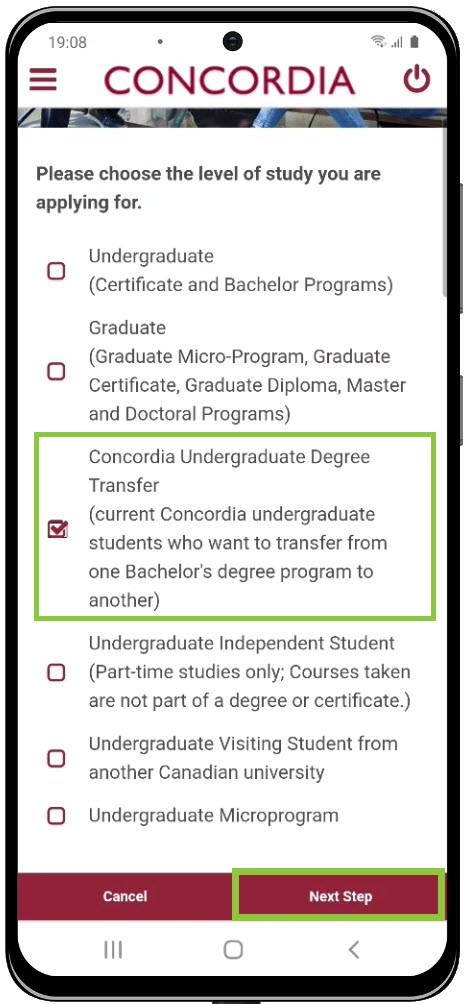 Degree Transfer