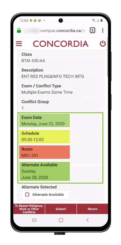 Final Exam Schedule