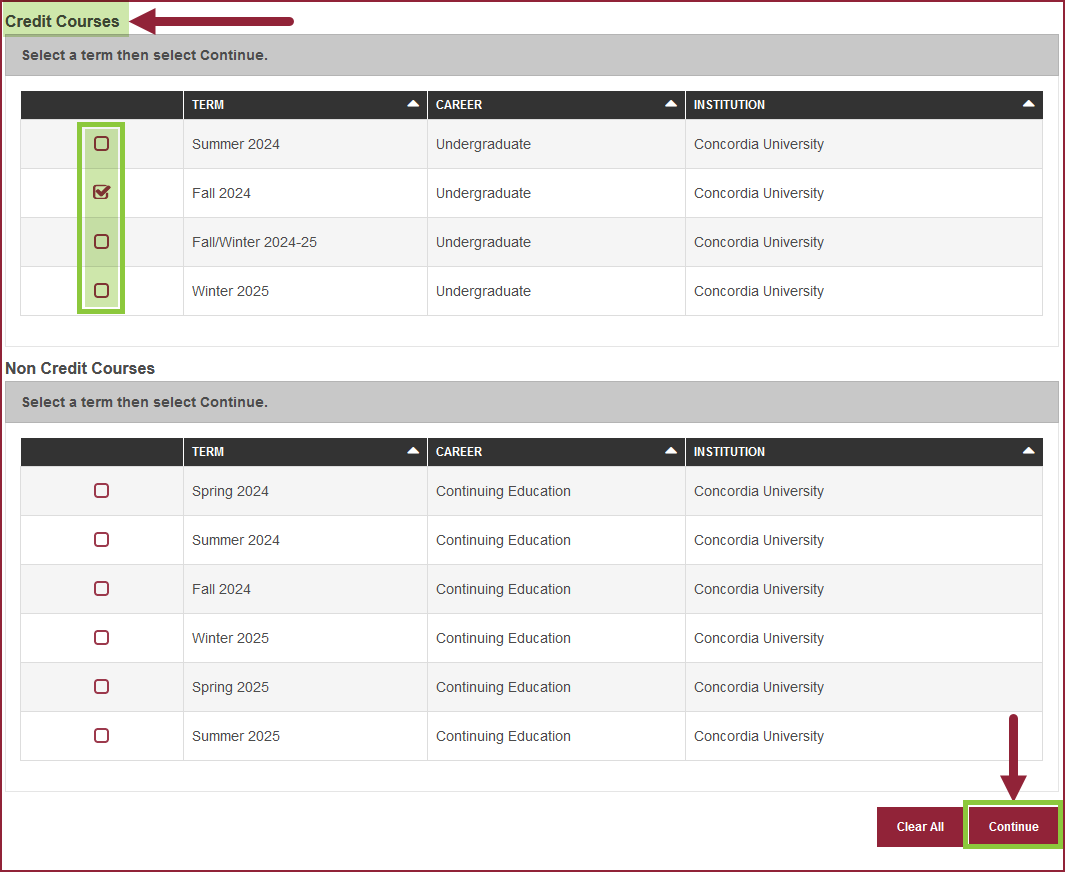 A desktop device screen grab showing how to enroll in a course.