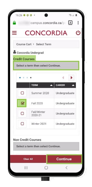 Select term Select term