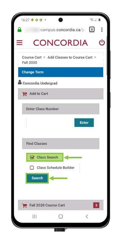 Class Search Class Search