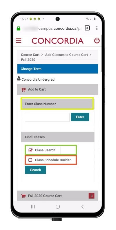 Class Search Class Search