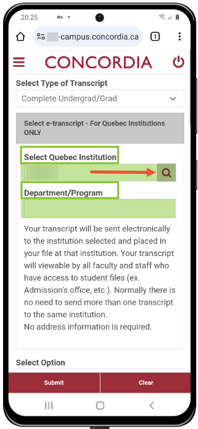 Quebec institution