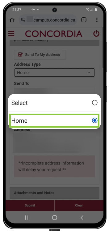 Delivery method Delivery method