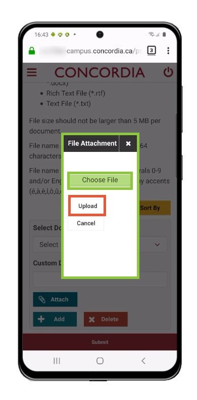 Choose File Choose File