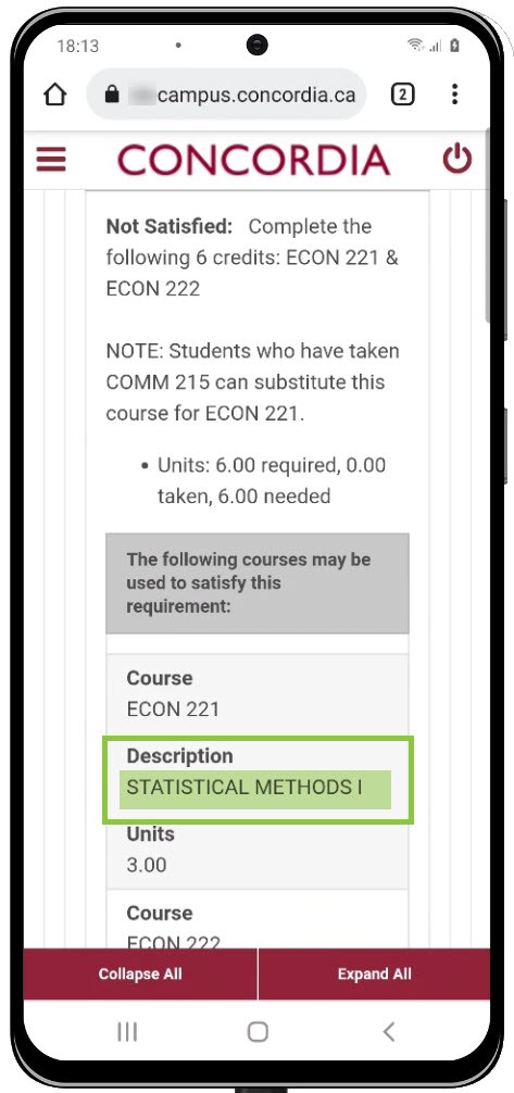 Description field