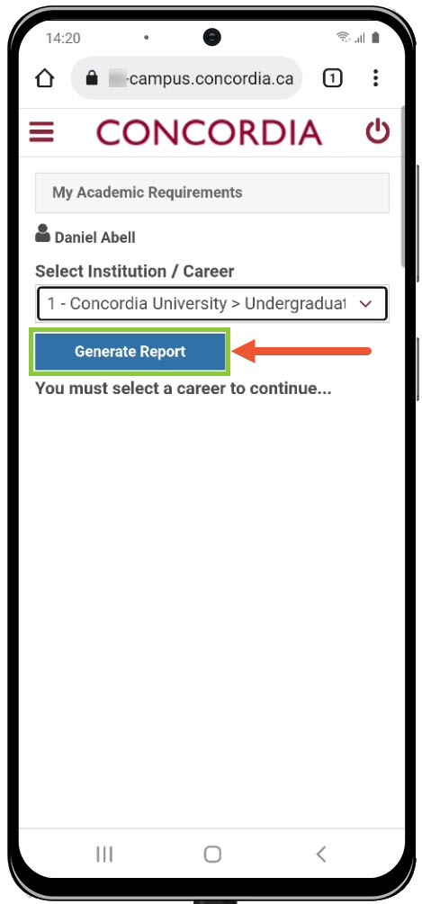 Generate Report Generate Report