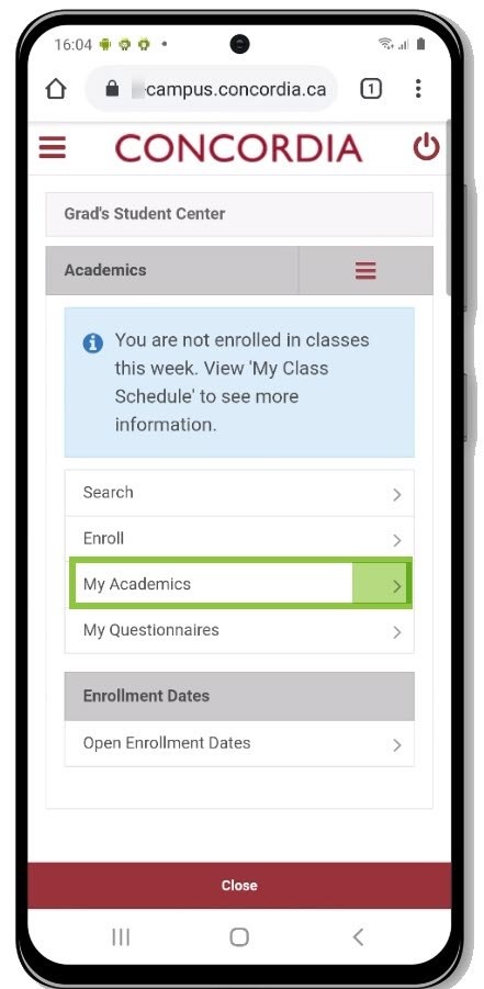 My Academics My Academics