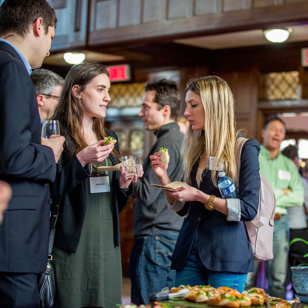 People gathered at a Concordia sustainability and safety gala.