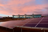 A field of solar panels