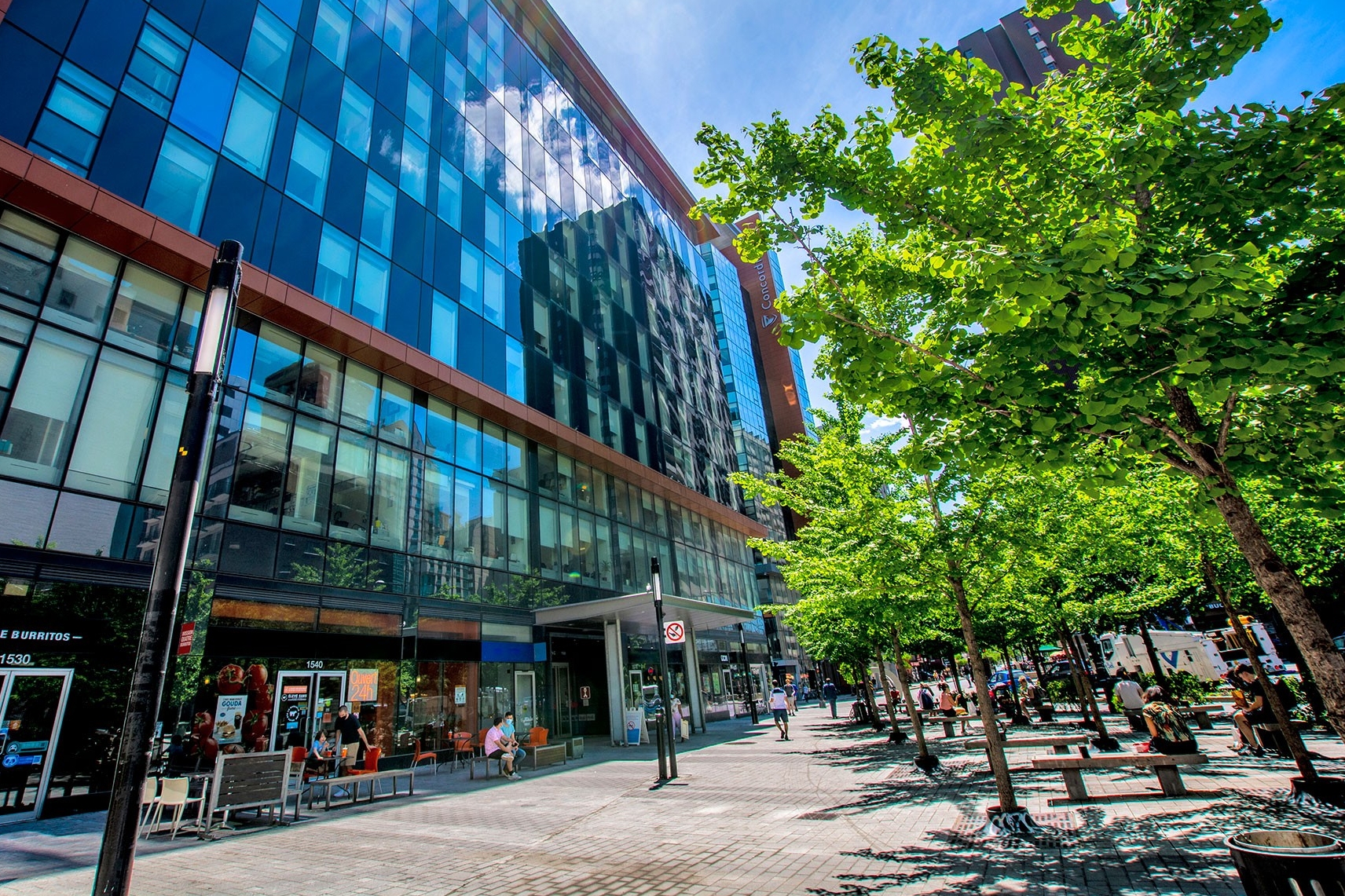 Street view of Concordia's GM building