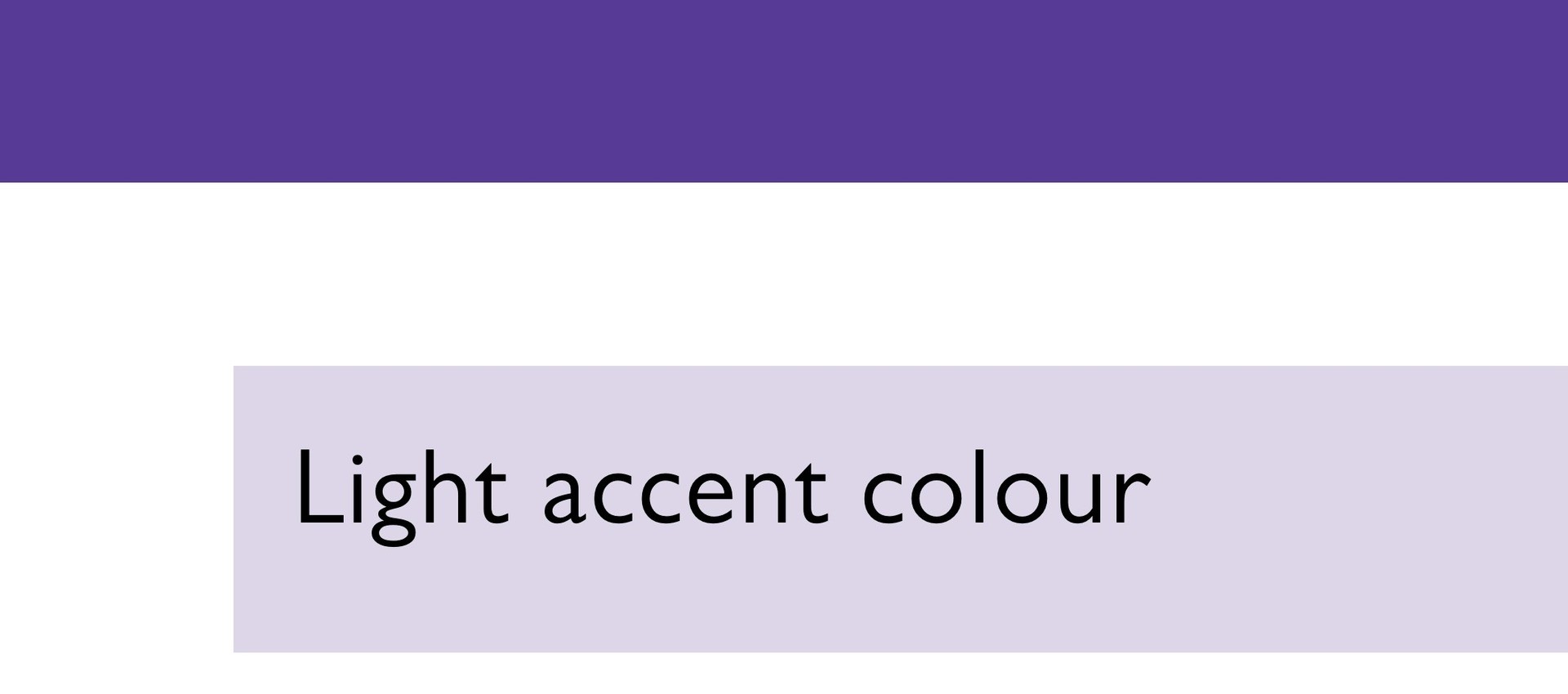 Screenshot of a website with white background, purple accent and light purple box