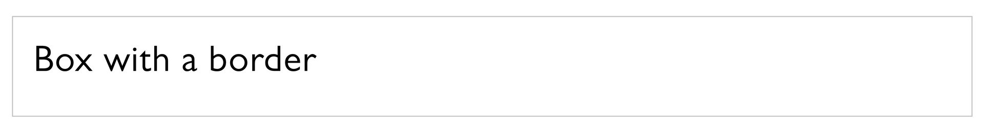 Screenshot of a white box with a border, on a white background