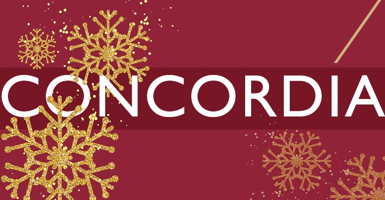 Shimmering gold snowflakes set against a burgundy backdrop.