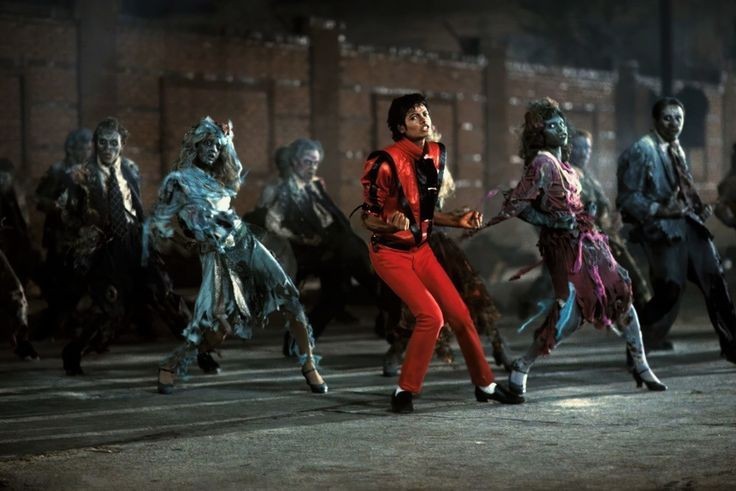 Still photo of zombie dance from Michael Jackson's Thriller video