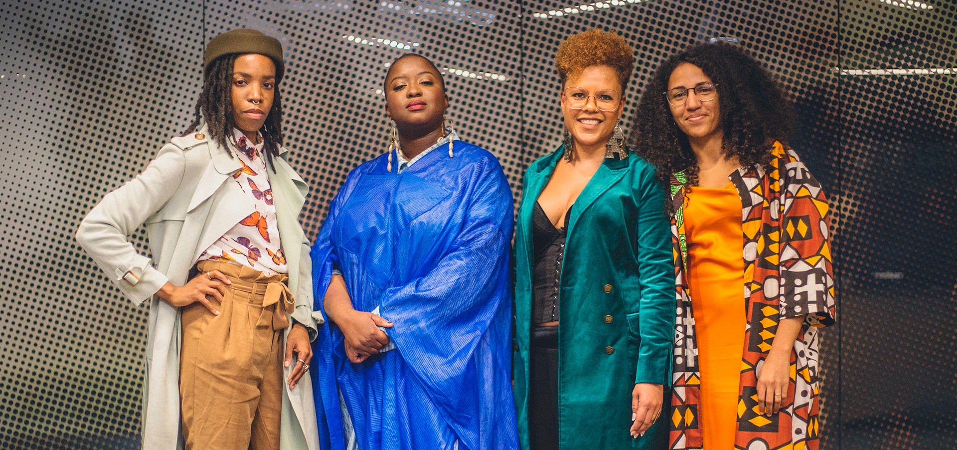 Photo de gauche à droite : Pauline Lomami, Marie Dasylva, Marlihan Lopez et Jade Almeida.