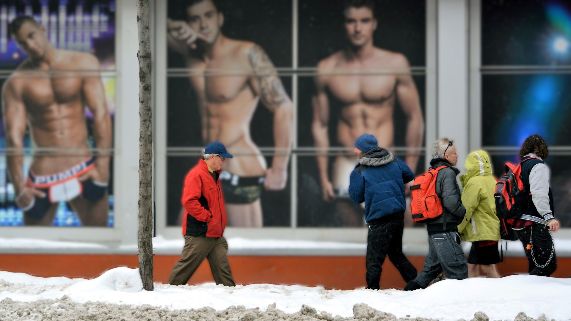 Photo of the outside of a bar in Montreal's Gay Village