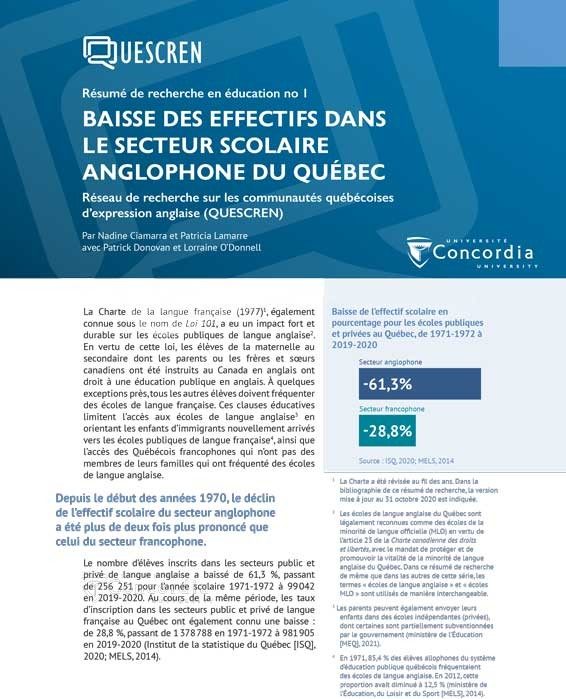 QUESCREN Education Research Brief 1
